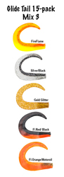 GlideTail svansar 15-pack Mix 3
