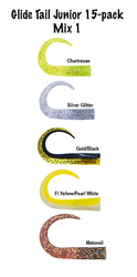 McTail GlideTail Junior svansar 15 pack Mix 1