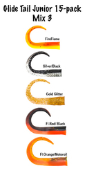 McTail GlideTail Junior svansar 15 pack Mix 3
