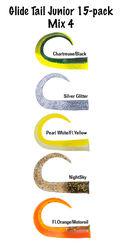 McTail GlideTail Junior svansar 15 pack Mix 4