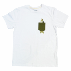 Big Fish T-shirt Pocket Bass Vit -