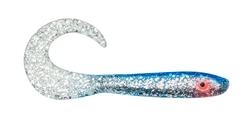 McRubber Tail 11cm Blue silver glitter 10 pack