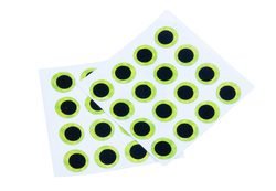 Sticker Eyes 32 pcs Prisma Chartreuse - 13 mm