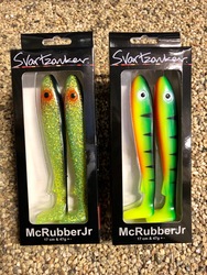McRubber Junior 2:a sort Chartreuse och FireTiger 4-pack