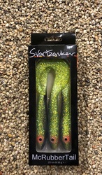 McRubber Tail 23 cm 3 pack Black´n Chatreuse