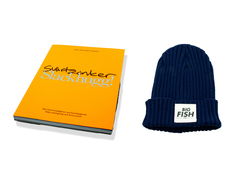 Boken Slackhugg och Big Fish mössa Blå
