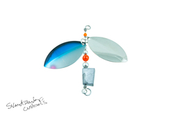 Click Spinner Silver Blue