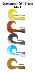 Svartzonker Tail svansar 10-pack Mix 1