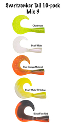 Svartzonker Tail svansar 10-pack Mix 3