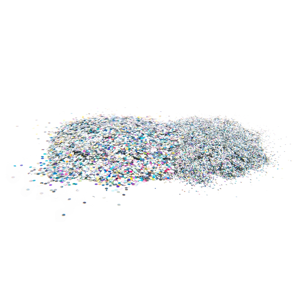 Glitter Holo Silver 80g 1,5 mm - Betesbyggarkiosken