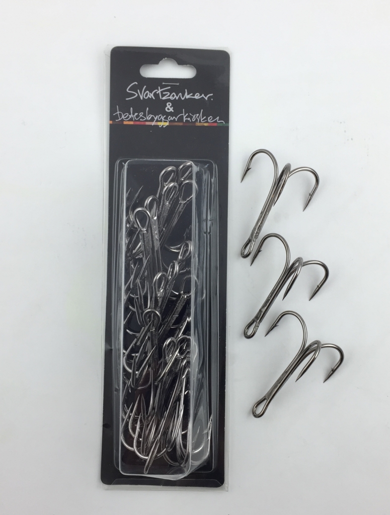 Black Series Treble hook Large 20 pack 6/0